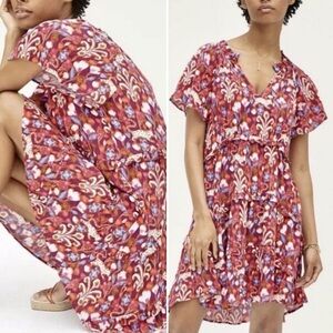 Anthropologie Robin Tiered Mini Dress